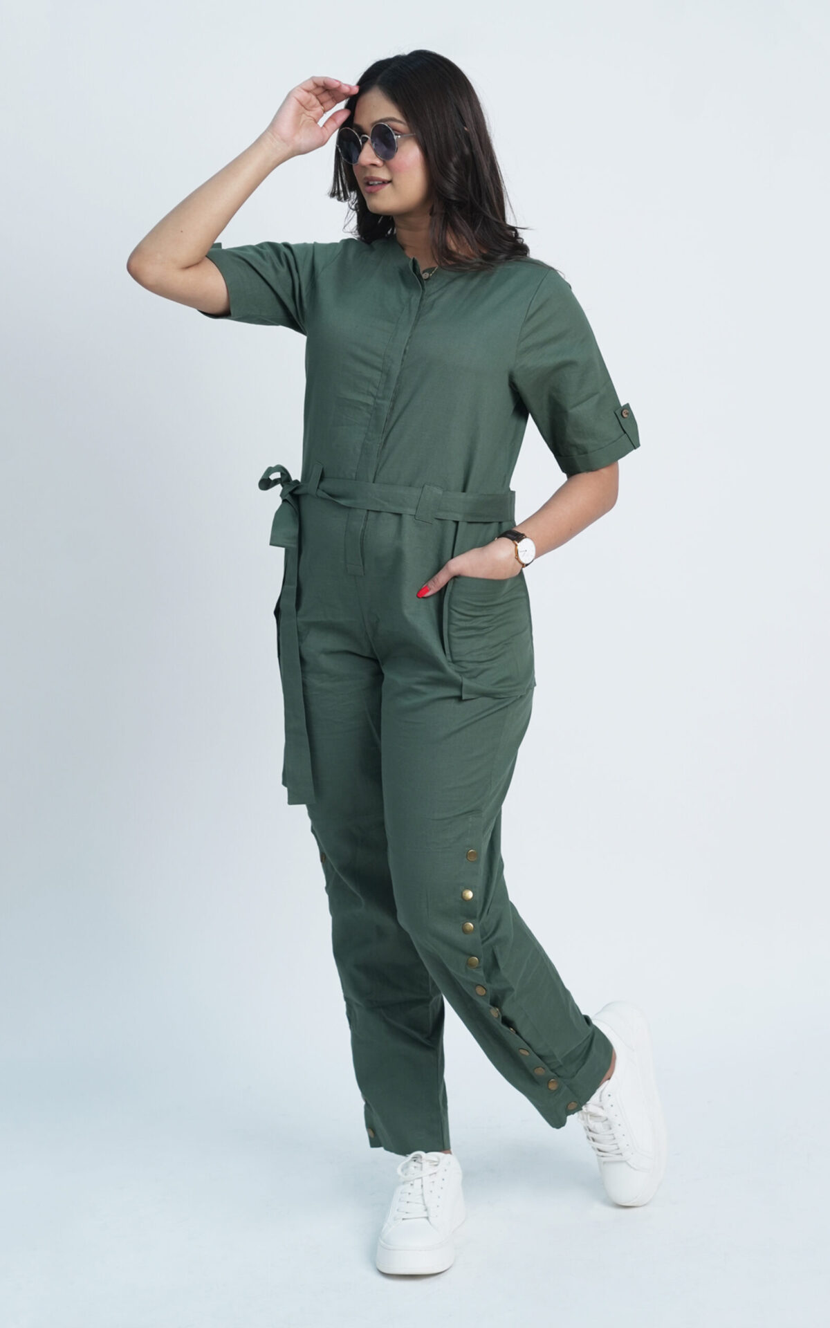 Olive Green Jumpsuite