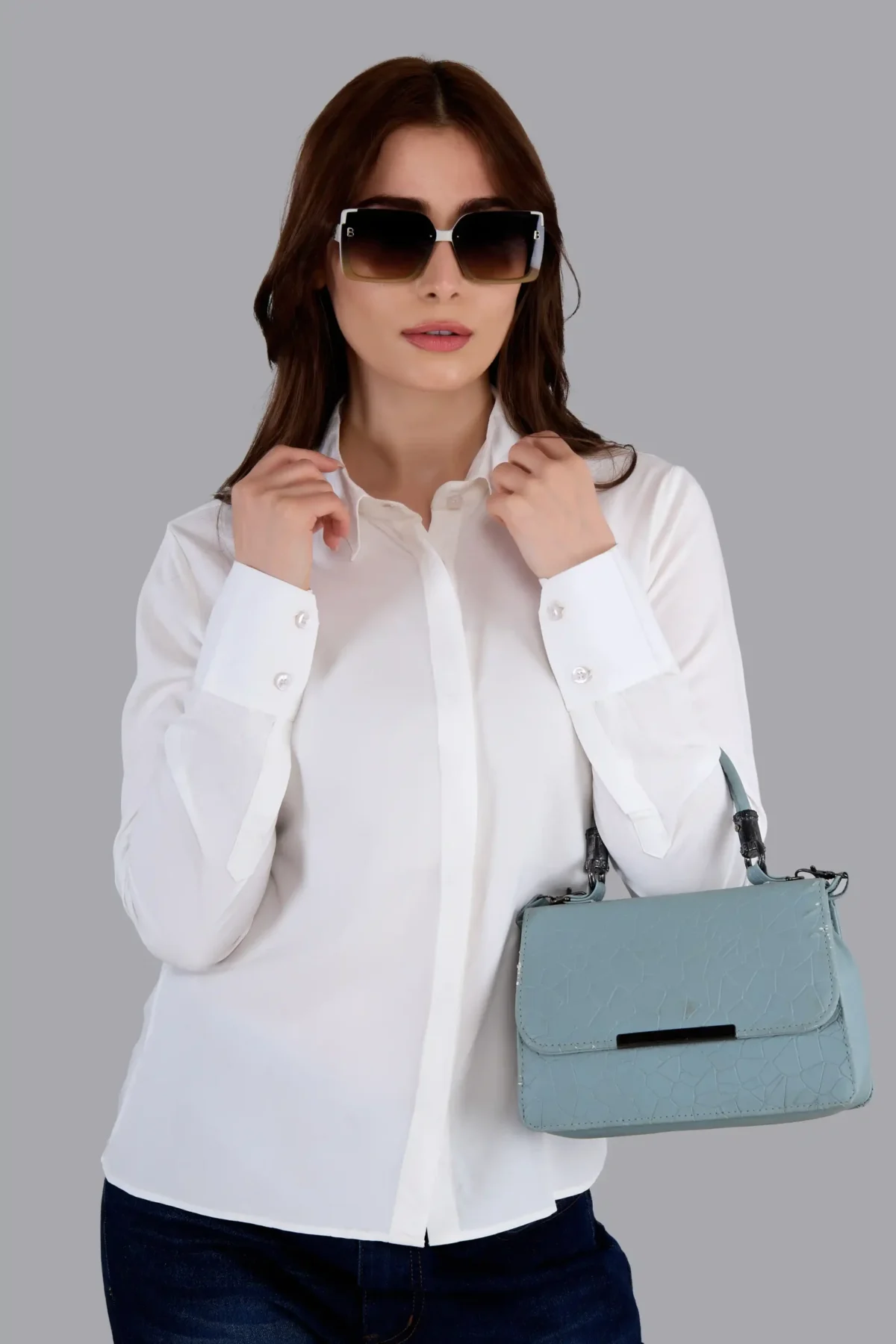 IMG_1805 White formal shirt for women – classic office and business wear