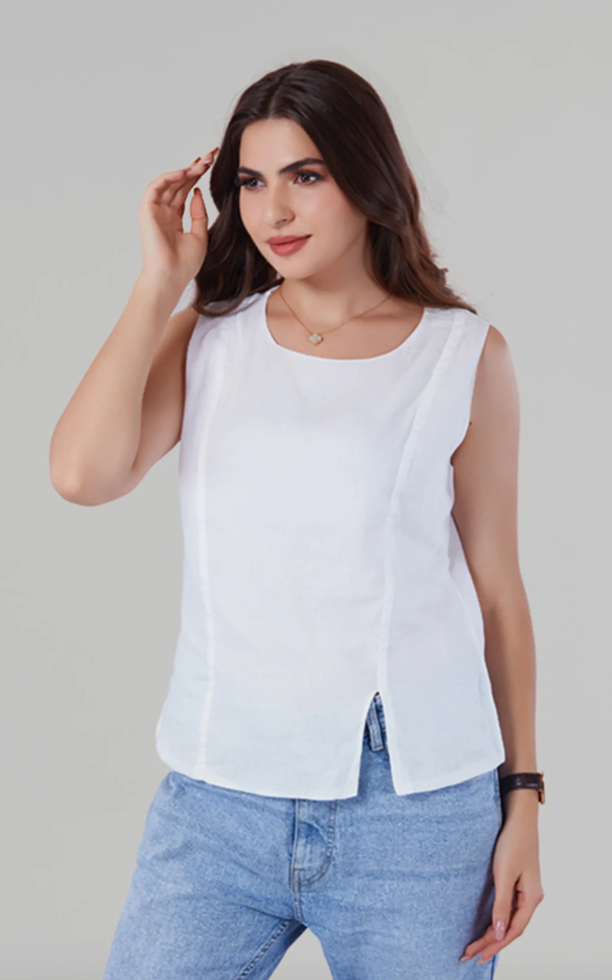 Cloud Cue Mulmul top – lightweight, breathable cotton top for daily wear